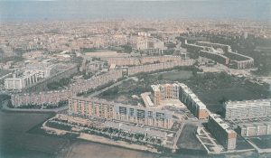 Quartiere Sant'Ambrogio primo (1964 circa) e secondo (1971 circa) da una veduta panoramica aerea contemporanea (da wikipedia)