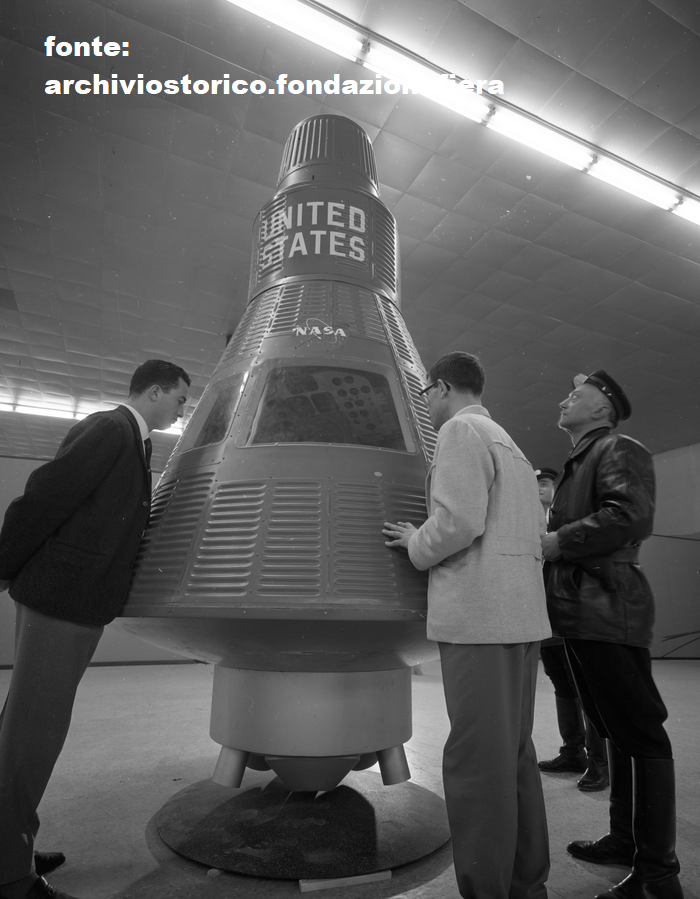 Fiera Campionaria 1962. Riproduzione della Capsula esplorativa della NASA. Programma Mercury.