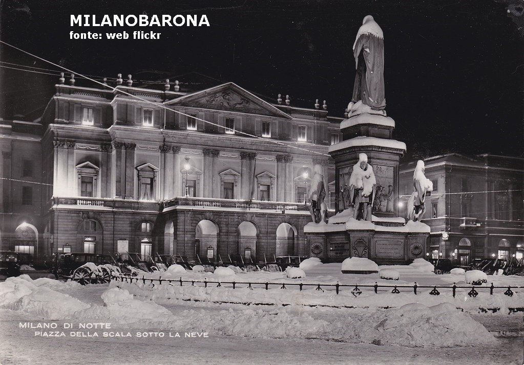 Piazza della Scala, 1938.