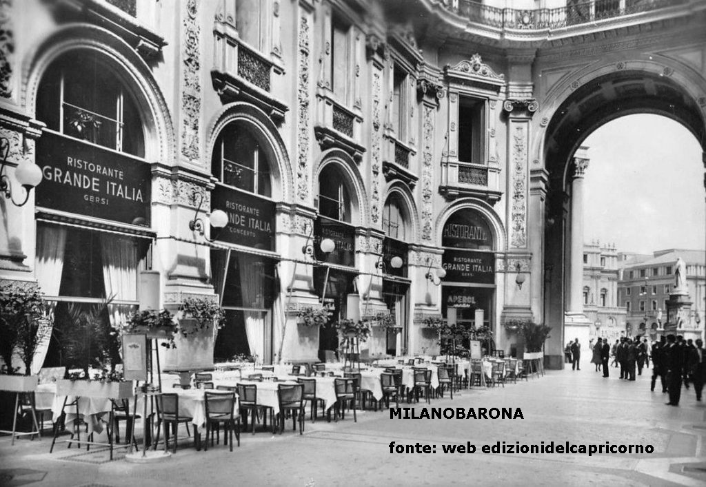 Galleria Vittorio Emanuele, anni '30 del '900.