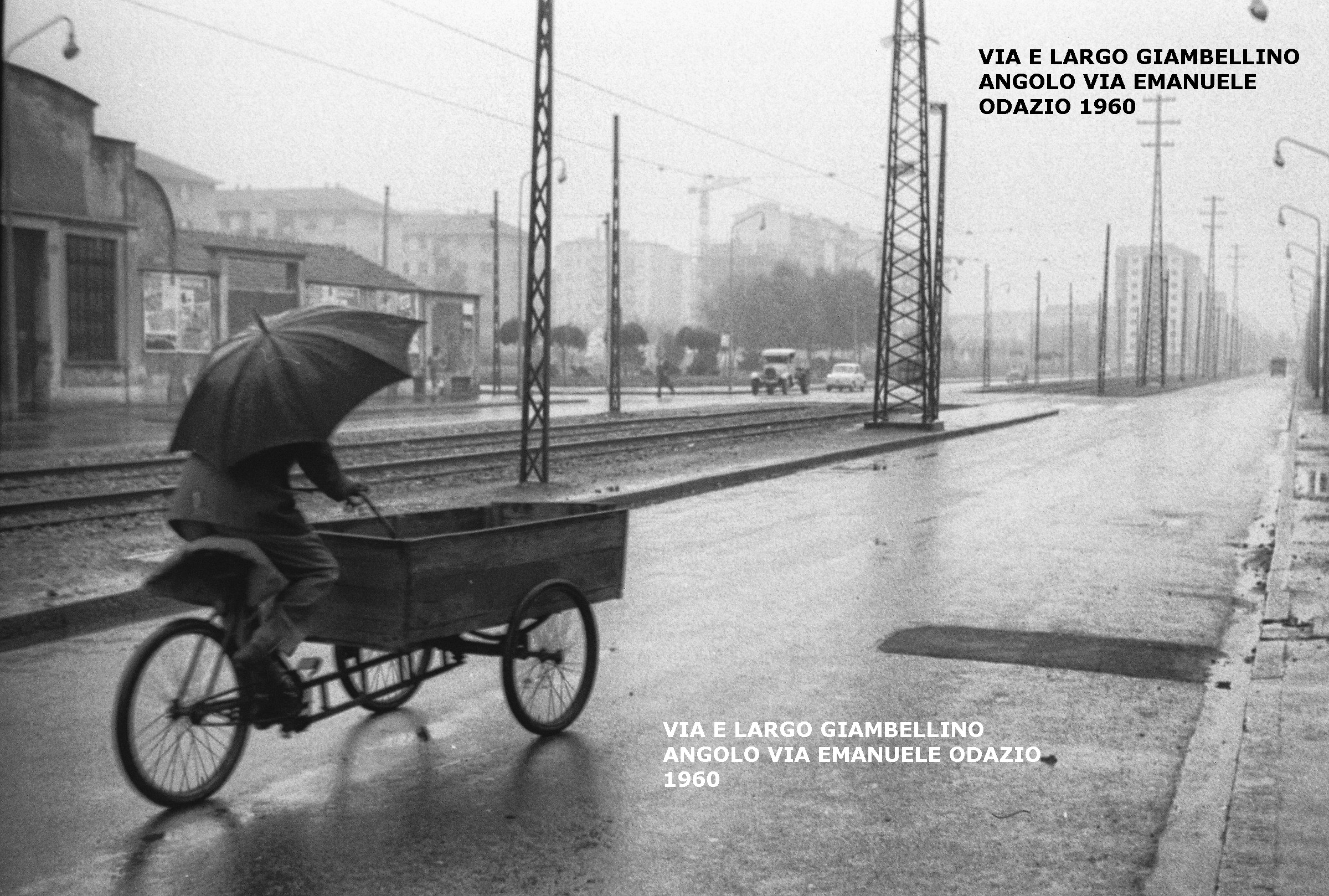 Via e Largo Giambellino all'intersezione con Via Emanuele Odazio (1960)
