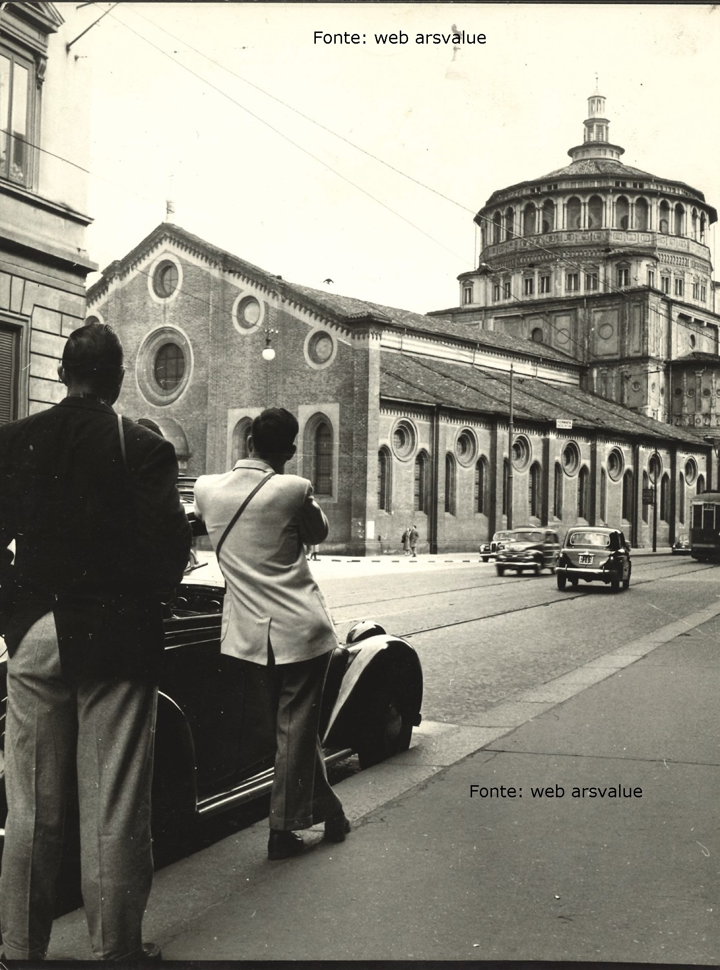 Corso Magenta, anni '50, Santa Maria delle Grazie. Autore Mario De Biasi.