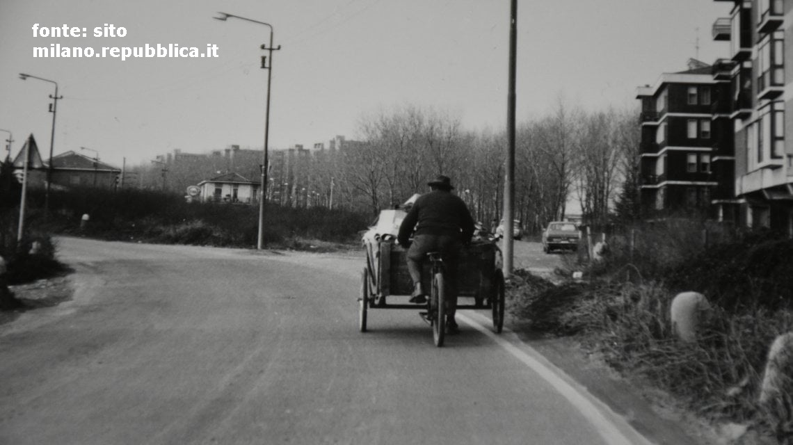 Bovisa, anni '70 (1980 come data taeorica), la vecchia Via Bovisasca (siamo in prossimita' dell'attuale intersezione di Via Assietta-Via El Alamein.
