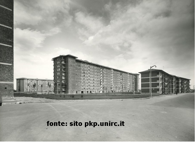 Lambrate-Quartiere Feltre, vicinanze Via Feltre, 1962 circa, Via Pisani Dossi (lotto residenze INA Casa).