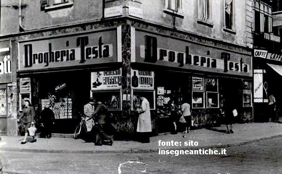 Ports Genova, anni'50. Corso Cristoforo Colombo angolo Viale Coni Zugna.