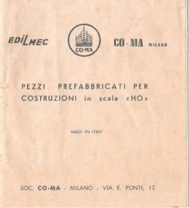 Ragione Sociale della CO-MA di Milano, Via Ettore Ponti 12 (anni 60 circa).