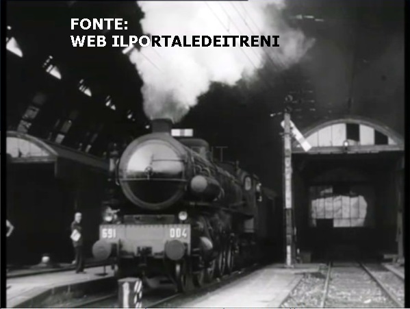 Stazione Centrale, 1953. L'immagine è un fotogramma di un film di produzione tedesca (schermata dal sito il portale dei treni)